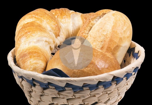 brotkorb 2 broetchen croissant