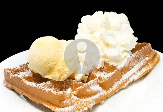 bruesseler waffel eis sahne