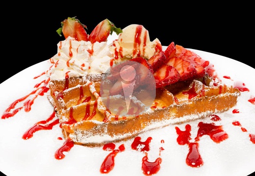 bruesseler waffel erdbeer