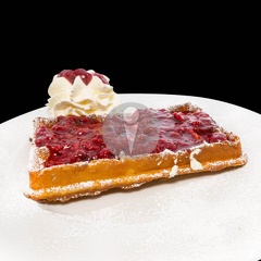 bruesseler waffel himbeer sahne