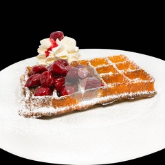 bruesseler waffel kirschen sahne