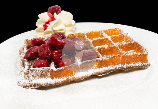 bruesseler waffel kirschen sahne