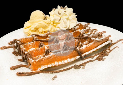 bruesseler waffel nutella eis sahne