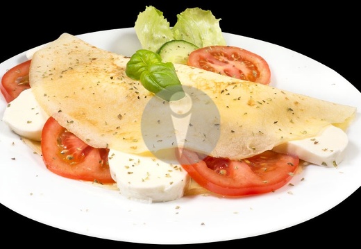 crepe mozzarella tomate