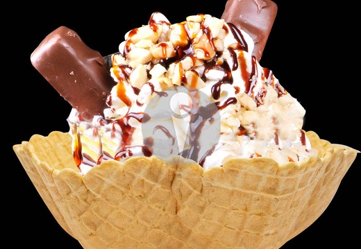 snickers to go waffelbecher