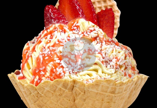 spaghetti to go waffelbecher